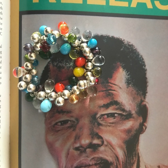 Multi Colored Bead Stretch Bracelet, PLEASE BUNDLE - Picture 4 of 6