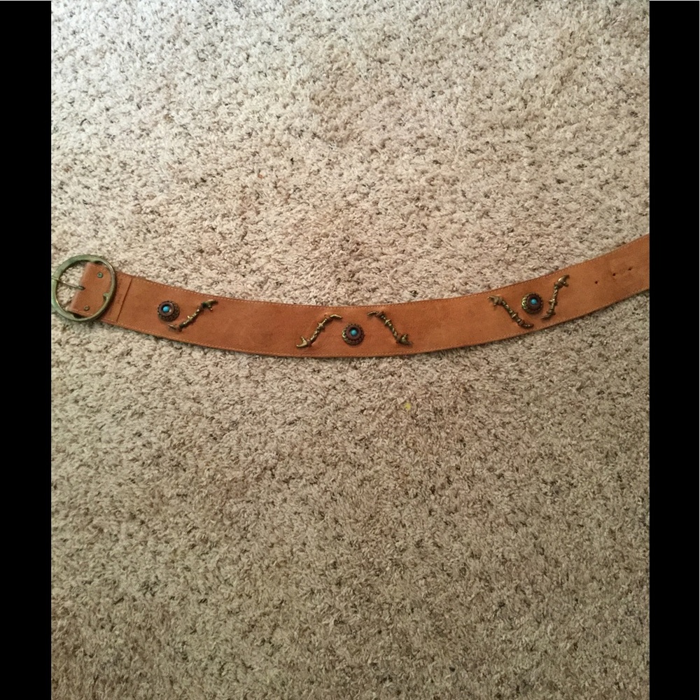 Vintage Ornate Genuine Leather Belt