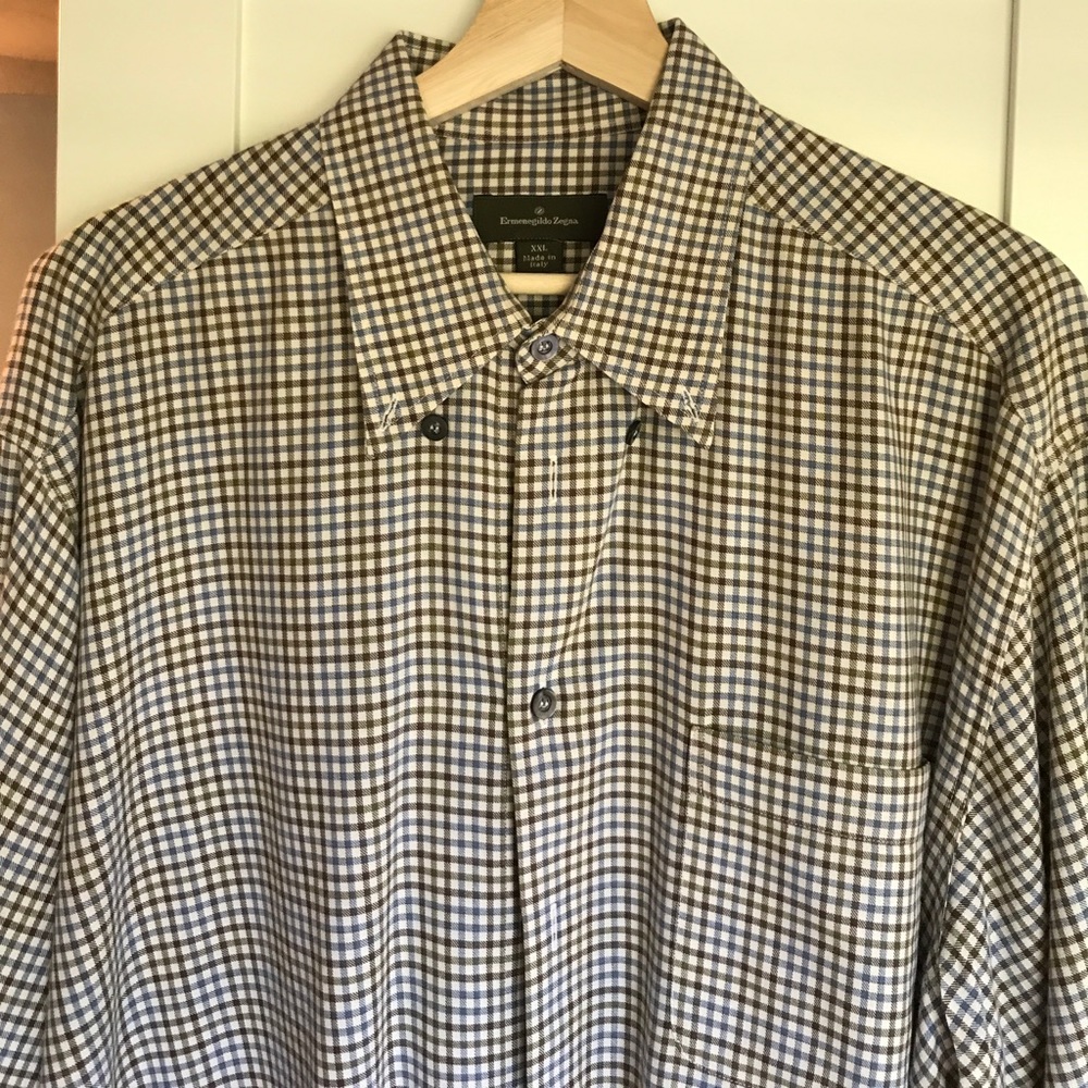 Ermenegildo Zegna XXL Long Sleeve Button Up