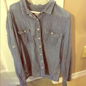 J Crew button down jean shirt