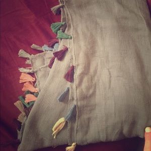 Spring tassel scarf