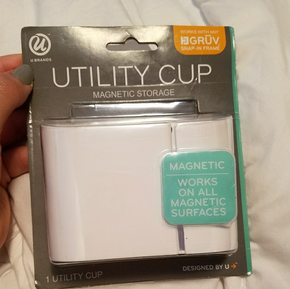 Dry erase board cup holder
