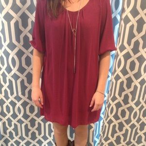 Maroon everly dress