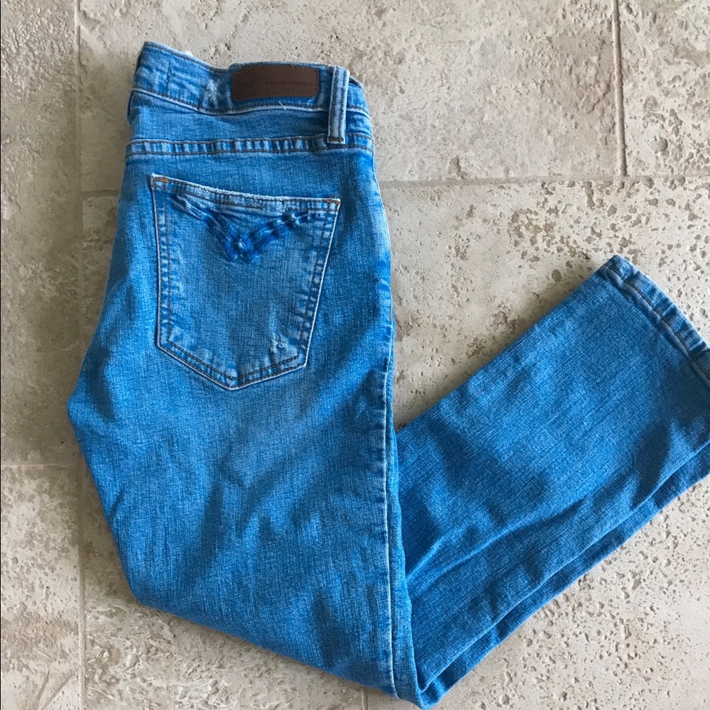 M2f Denim Cropped Jeans