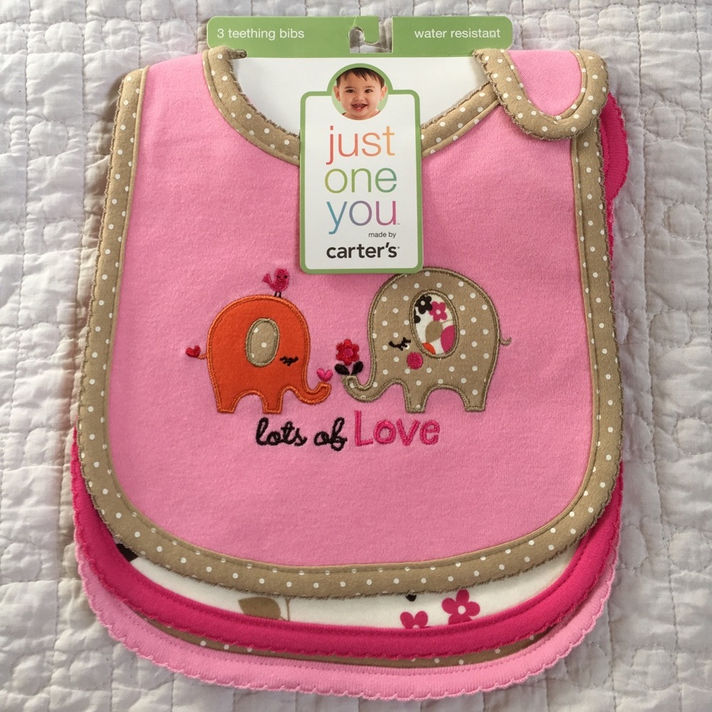 Carter's Baby Girl Bibs