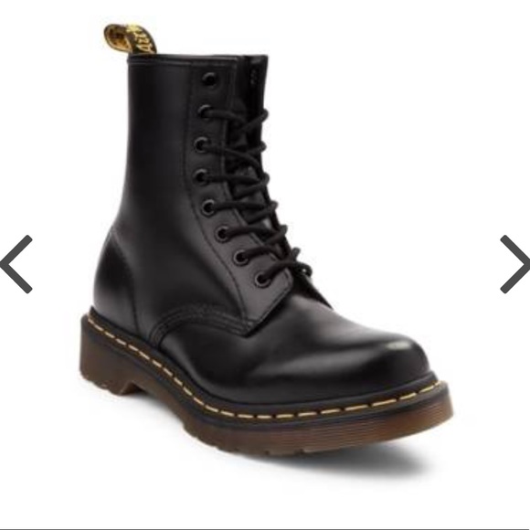 Dr. Martens Shoes - Doc Marten's 1460 8 Eye Boot - Black Leather