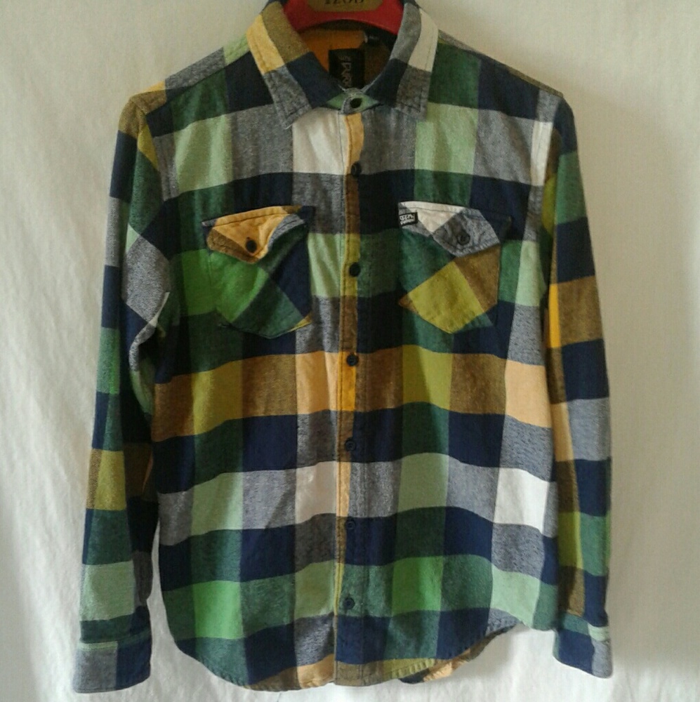 Mens flannel button up