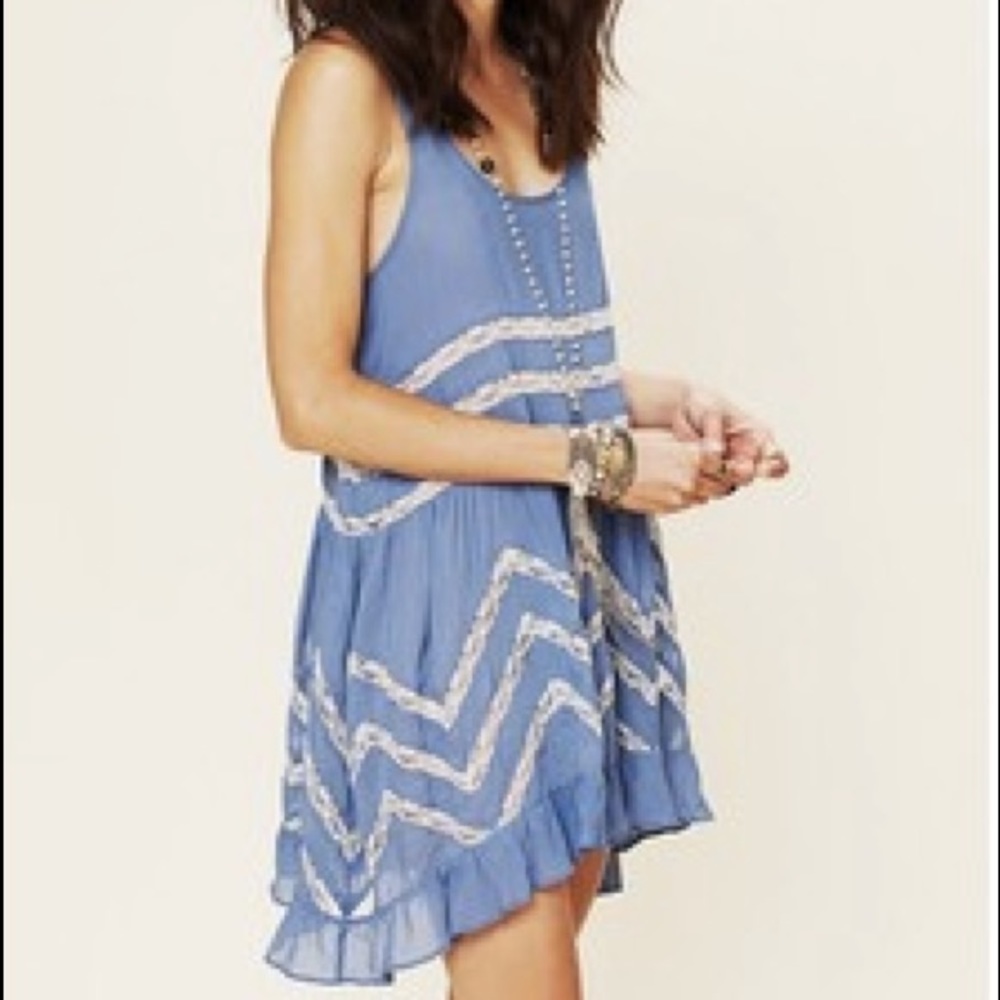Free people lace trapeze dress
