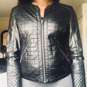 Faux leather jacket!!!!