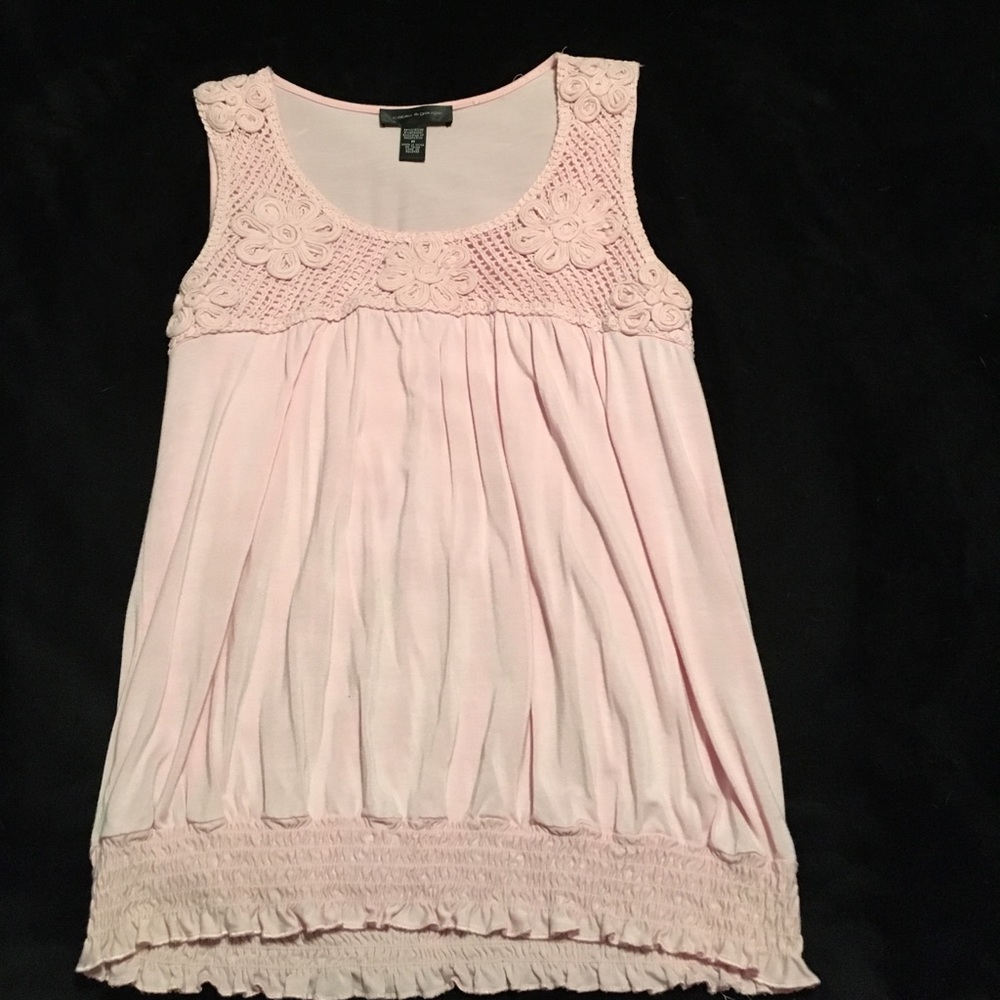 Cable and Gauge pink sleeveless