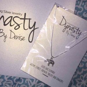 Silver Elephant Pendant Necklace