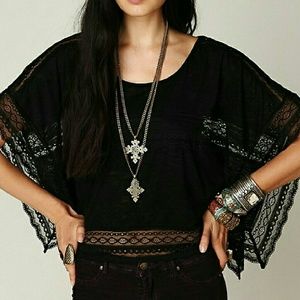 Free People Intersections in Lace Tee