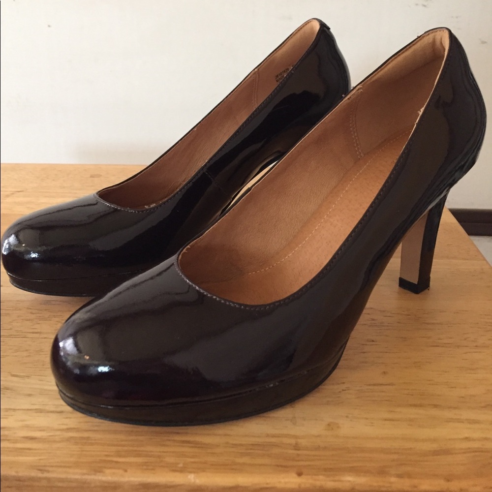 Burgundy Patent Heels