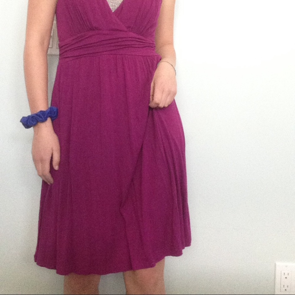 Velvet purple dress