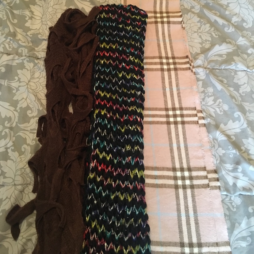3 scarves