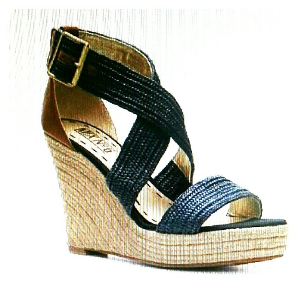 MIX NO.6 Cross Straps Wedges NWOT