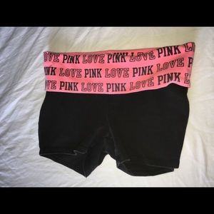 PINK yoga shorts