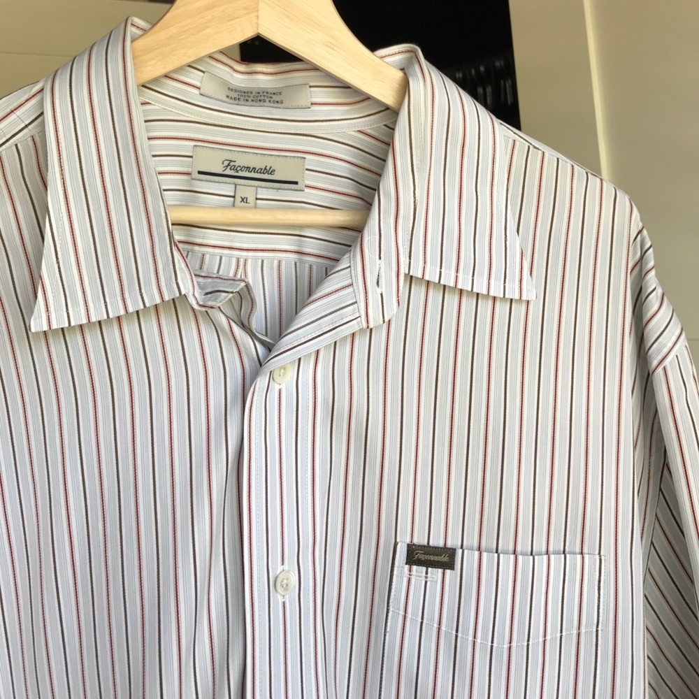 Short Sleeved Facconavle Button Down XL