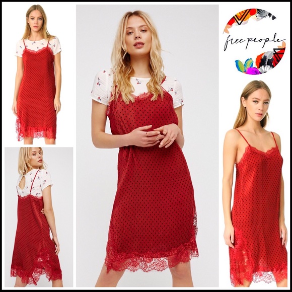 FREE PEOPLE MIDI RED DRESS & FLORAL TUNIC SET - Picture 8 of 8