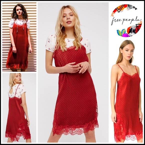 FREE PEOPLE MIDI RED DRESS & FLORAL TUNIC SET - Picture 5 of 8