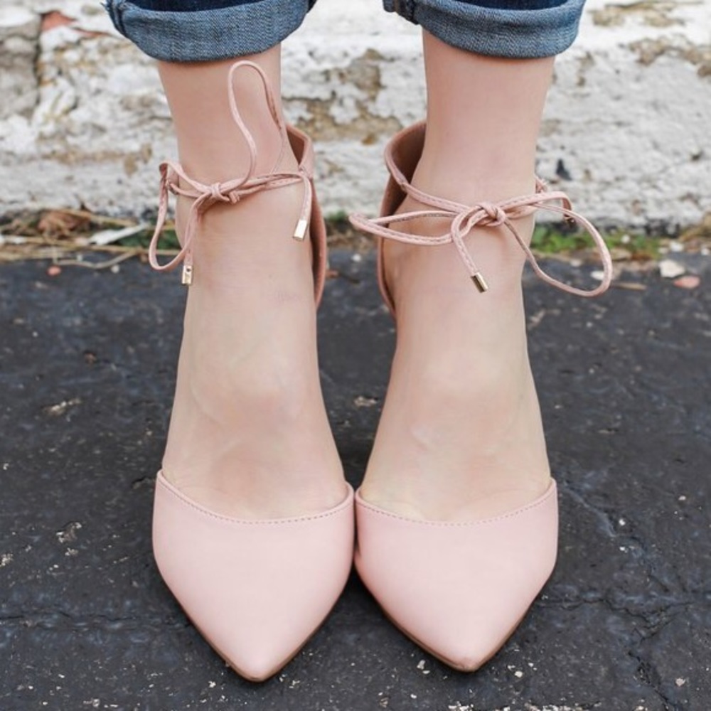 Blush pointy single sole pump heel toe 💗💗 - Picture 3 of 5