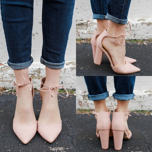 Blush pointy single sole pump heel toe 💗💗 - Picture 2 of 5