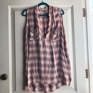 Oversized shirt dress