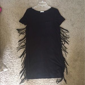 LAST CHANCE Soprano Black Fringe Tunic