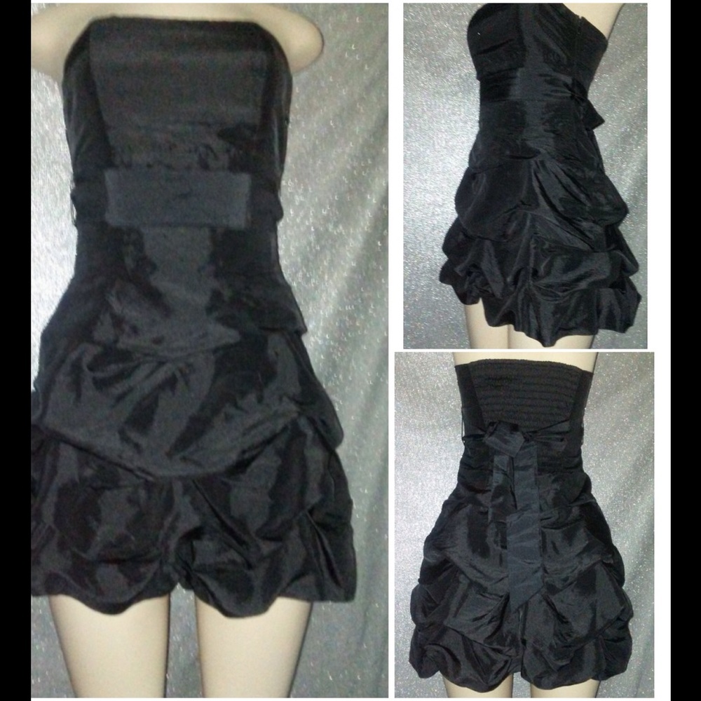 Forever 21 Black Ruffle Prom/Evening Dress