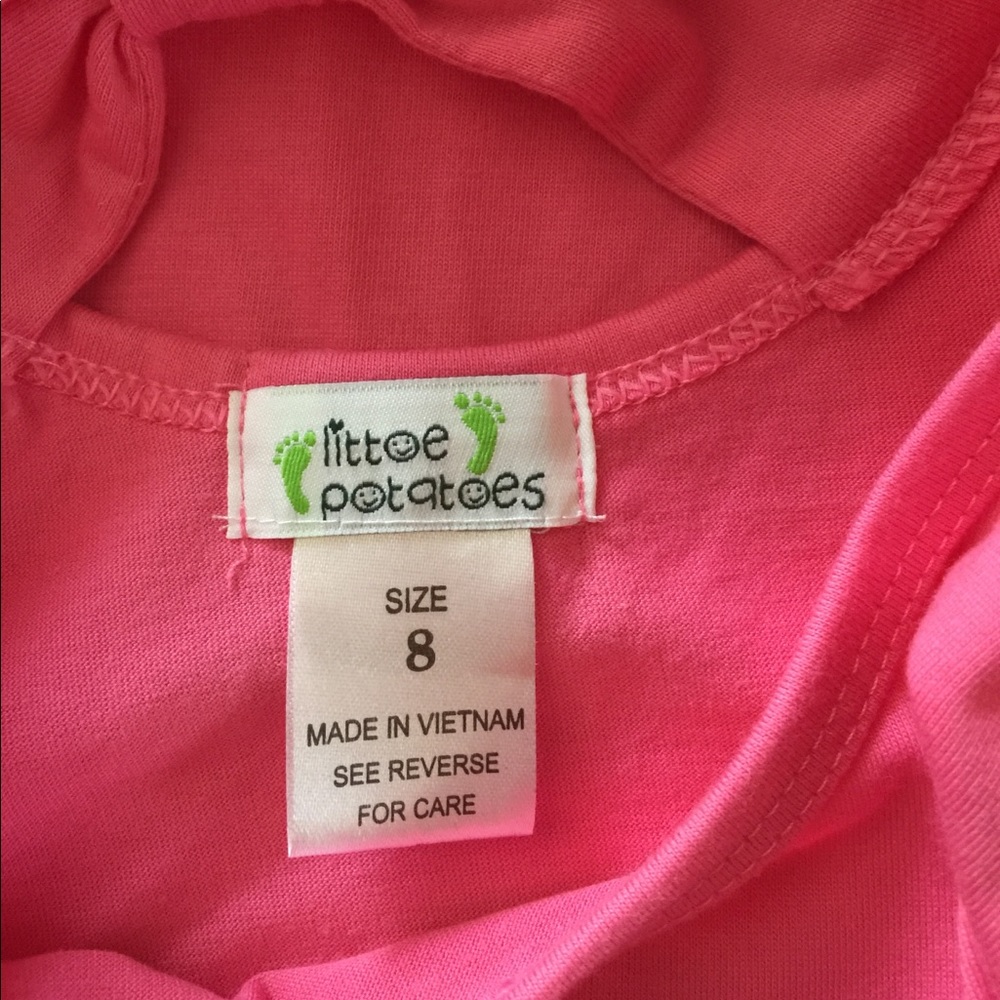 Pink Peace Rocker Top, size 8 - Picture 3 of 3