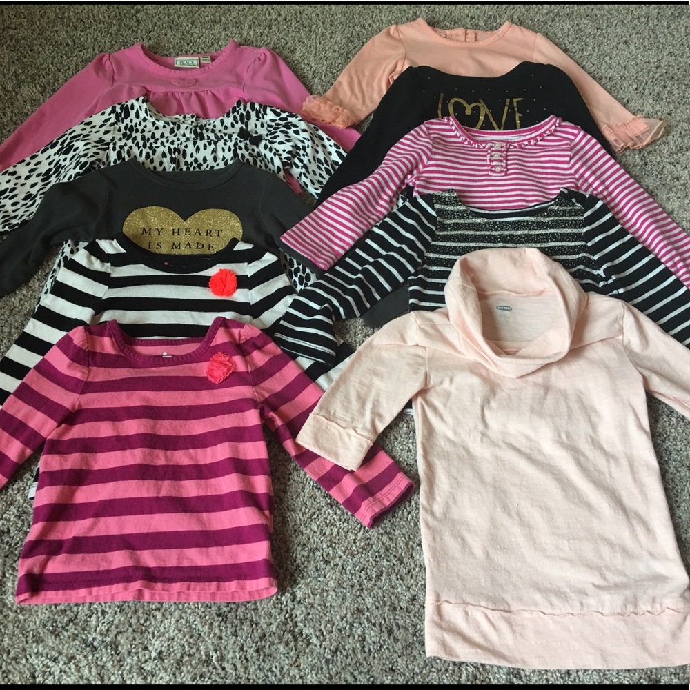 Baby / Toddler Girl Shirts BUNDLE