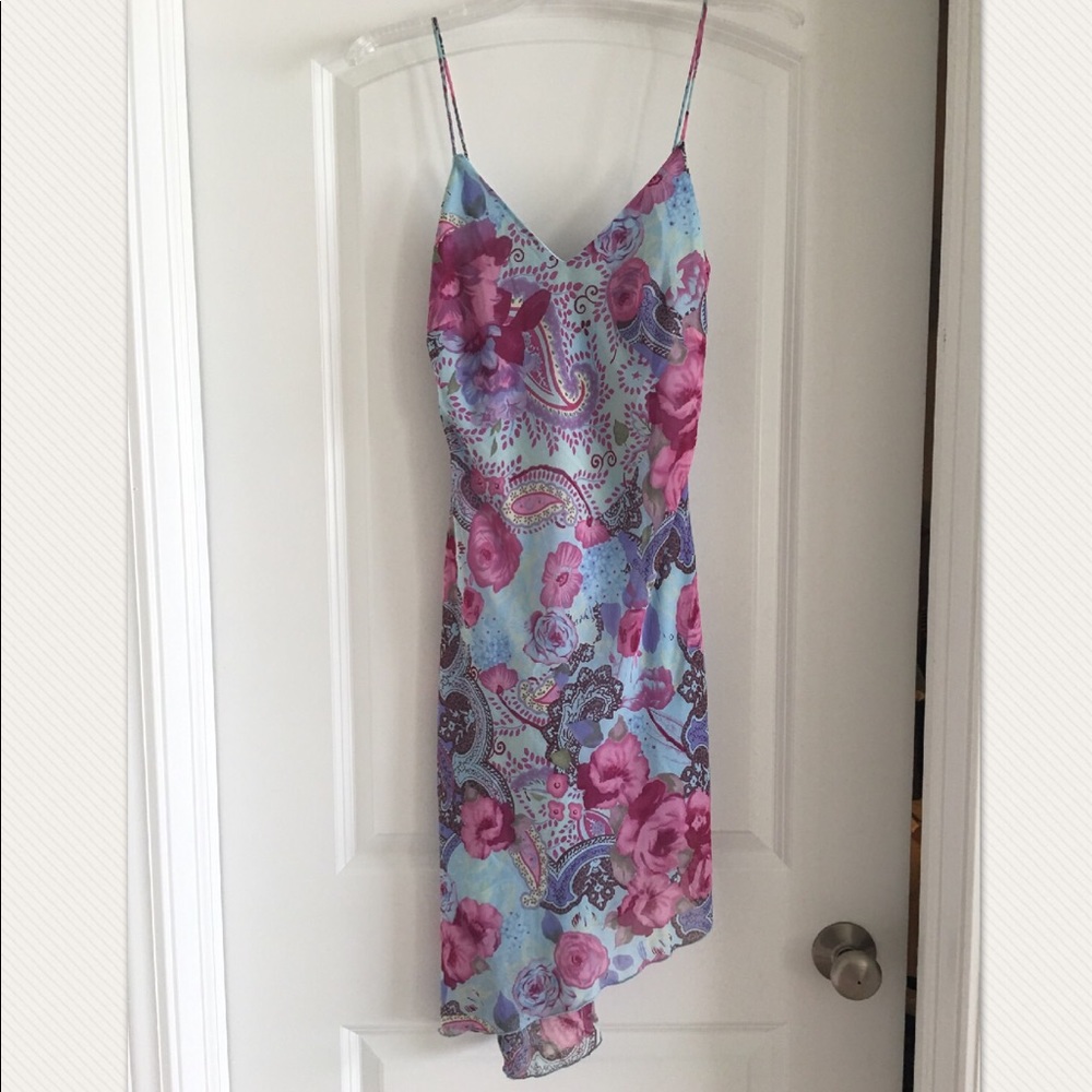 Asymmetric floral dress. Never worn.