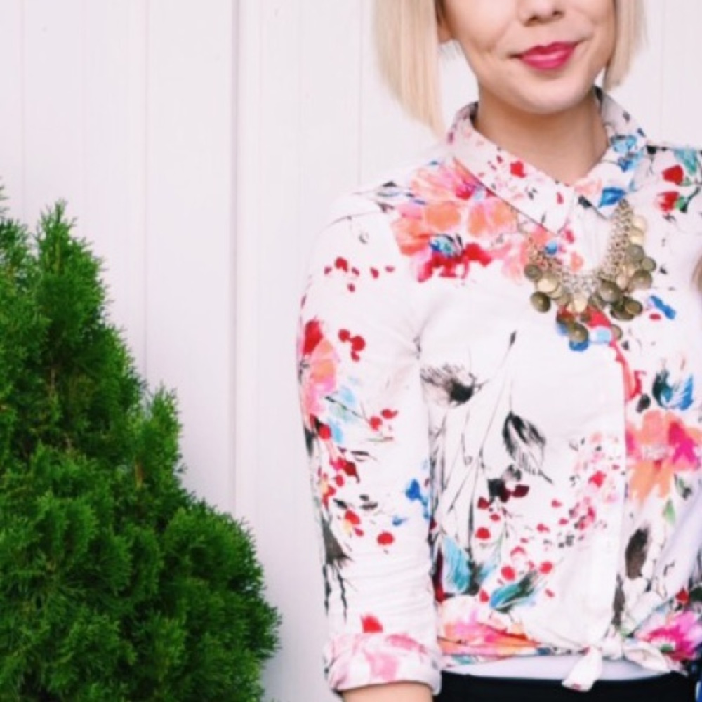 Floral print shirt