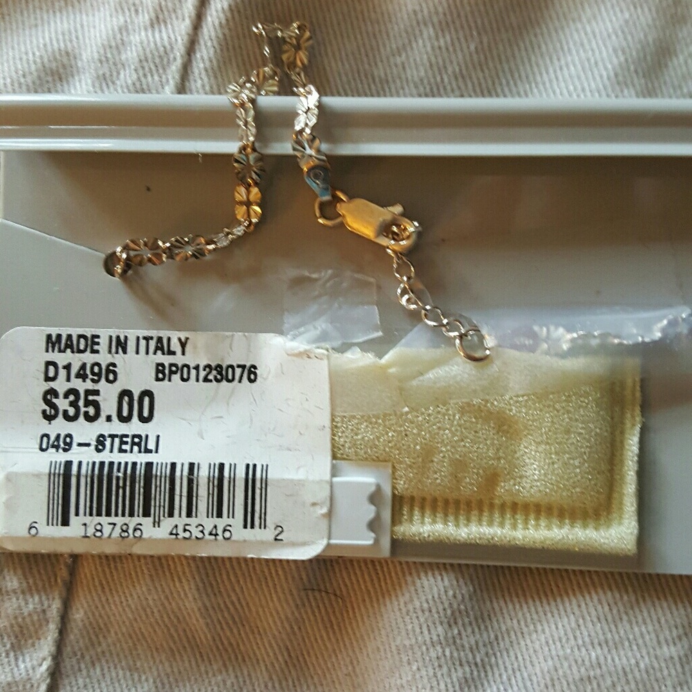Sterling silver anklet