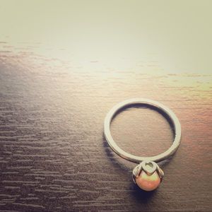 Cultured Elegance Pearl Pandora ring