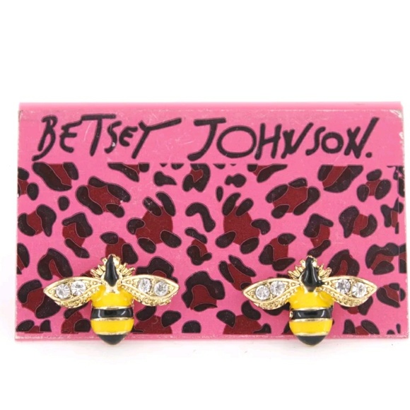 ⚡SALE!🐝"Bee-you-tiful" Betsey Johnson Earrings!🐝 - Picture 2 of 4