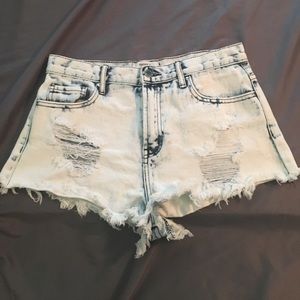 Acid wash forever 21 shorts