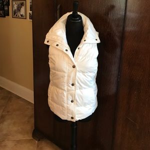 White puffy vest