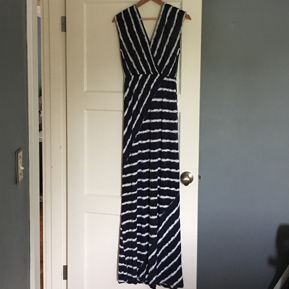 Motherhood Navy Maternity Maxi Dress