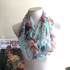 Floral infinity scarf