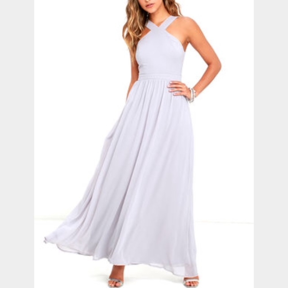 Lulus Gray Prom Dress