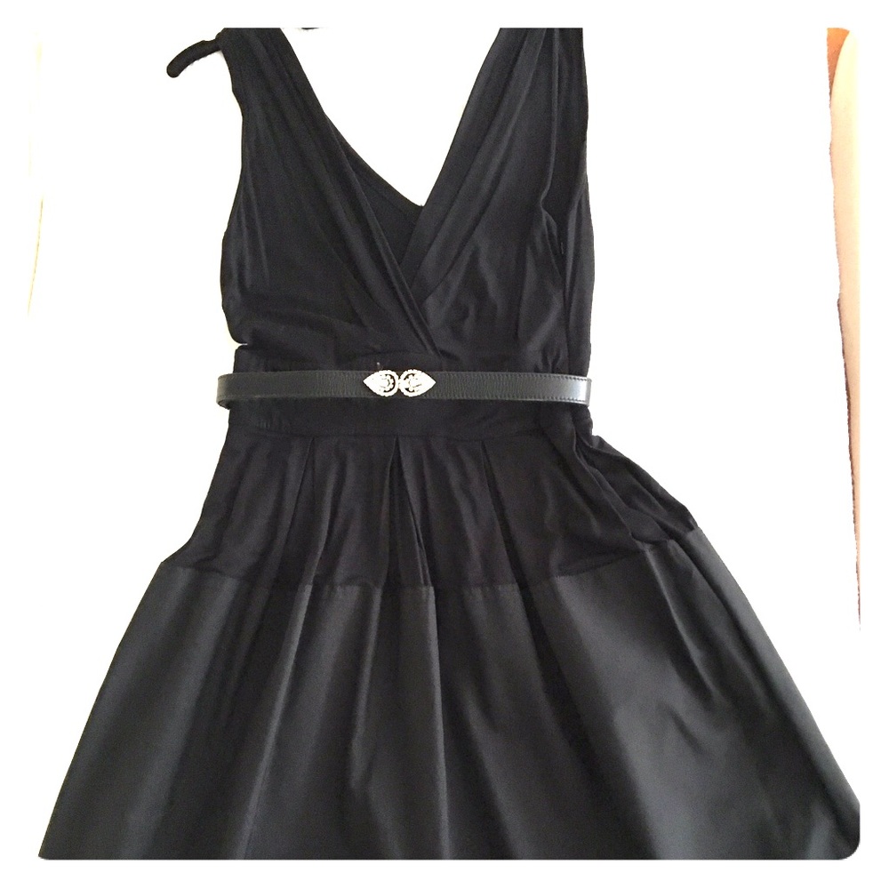 DKNY black sleeveless dress size 4