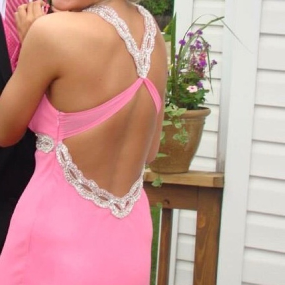 Light pink prom dress