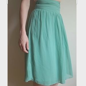 Sea Green High Waisted Skirt