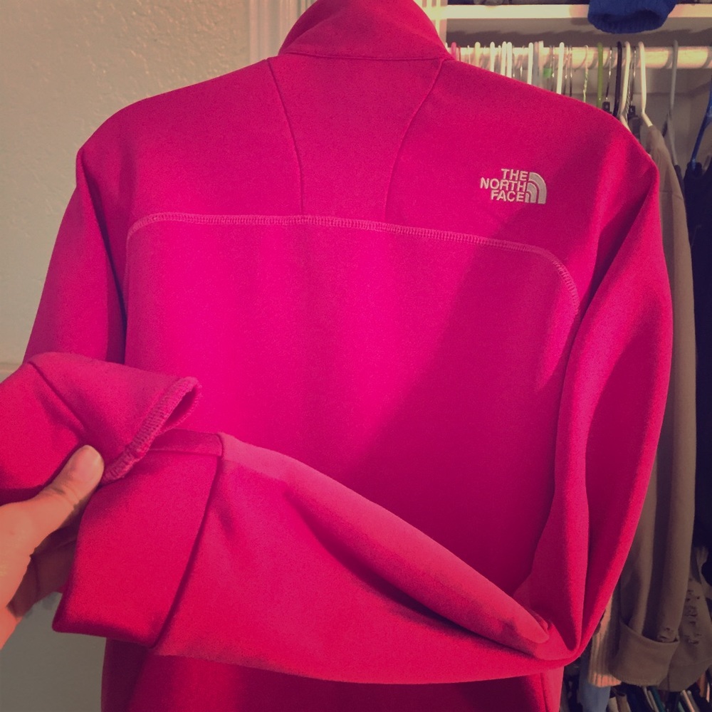 💋Pink zip-up north face