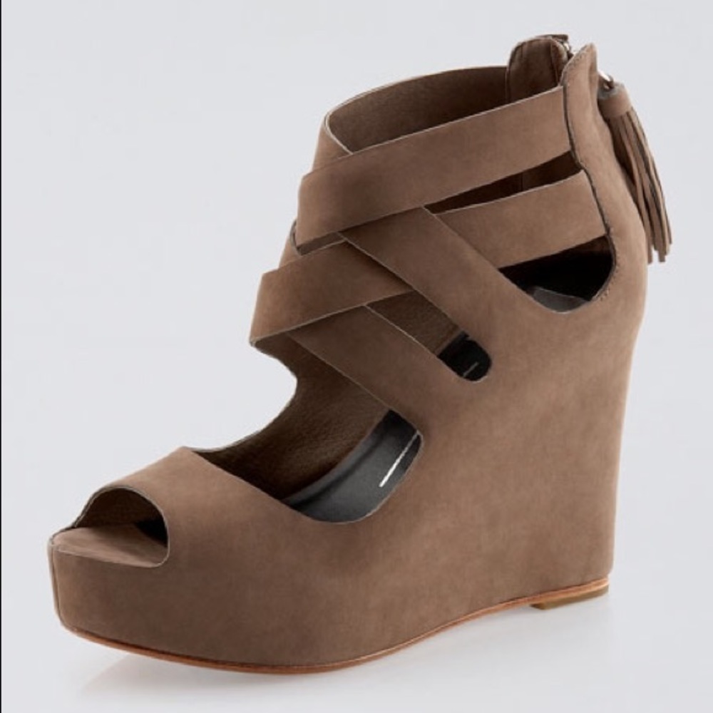 Dolce Vita Jade Nubuck Platform Wedge Sandals