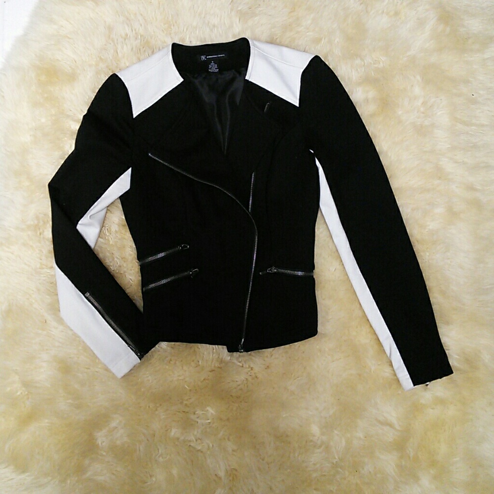 Color block knit jacket