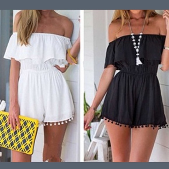 💚Off the shoulder romper XL💚 - Picture 3 of 8