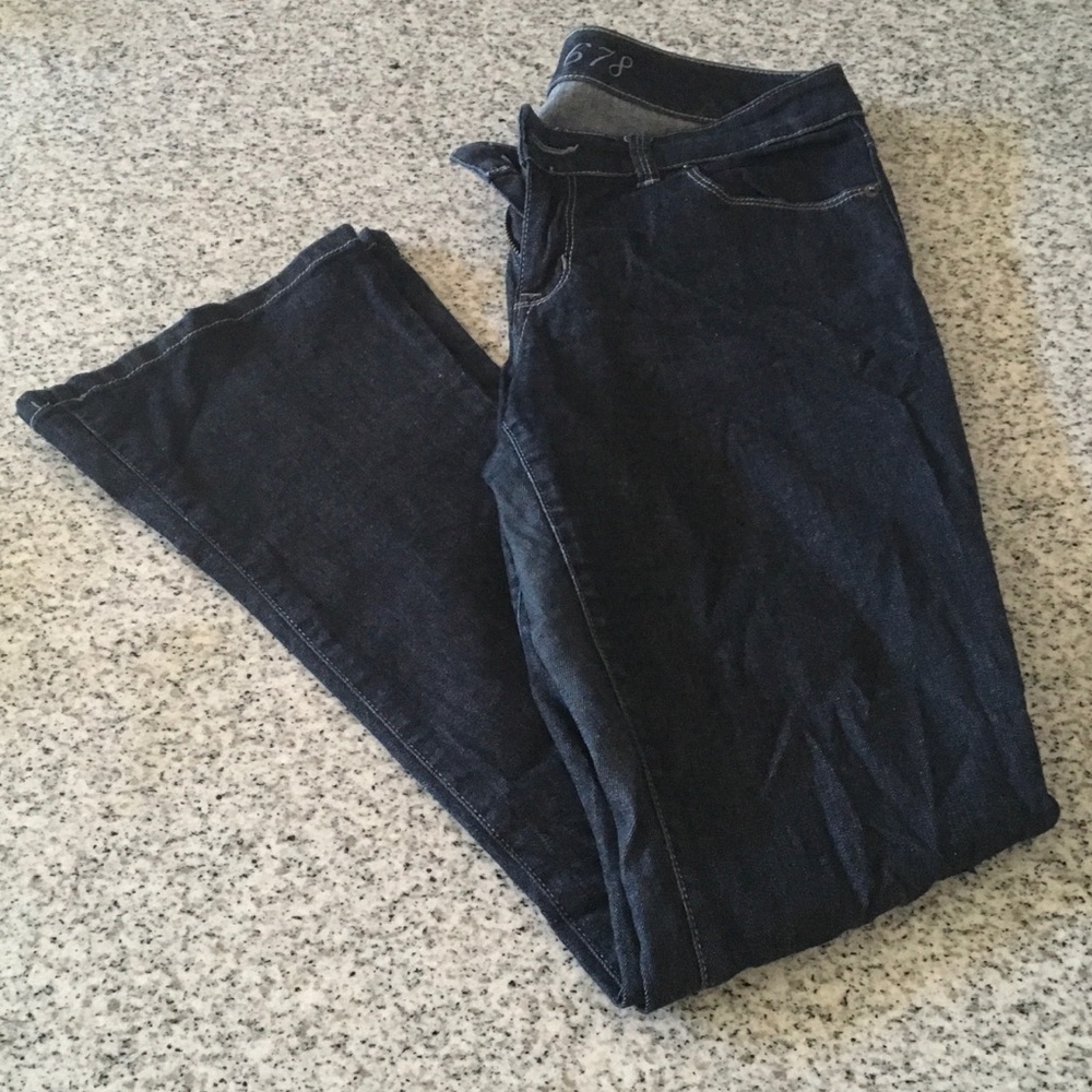 The limited 678 flare bottom jeans
