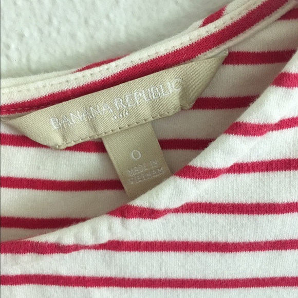 Banana Republic striped peplum top. - Picture 2 of 3